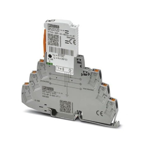 Phoenix contact TTC-6P-3-5DC-PT-I Surge protection, consisting of protective plug and base element, ..