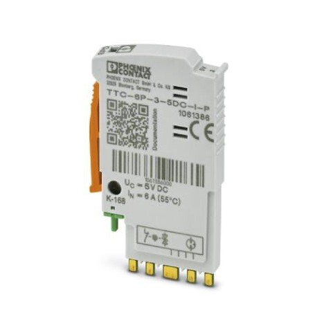 Phoenix contact TTC-6P-3-5DC-I-P Surge protection plug with integrated status indicator on the modul..