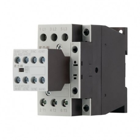Eaton-moeller DILM17-22(230V50HZ,240V60HZ) Y7-106364 EATON ELECTRIC Contactor, 3p+2N/O+2N/C, 7.5kW/400V/AC3