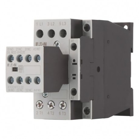 Eaton-moeller DILM25-22(RDC24) Y7-106372 EATON ELECTRIC Contactor, 3p+2N/O+2N/C, 11kW/400V/AC3