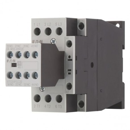 Eaton-moeller DILM32-22(RDC24) Y7-106373 EATON ELECTRIC Contactor, 3p+2N/O+2N/C, 15kW/400V/AC3