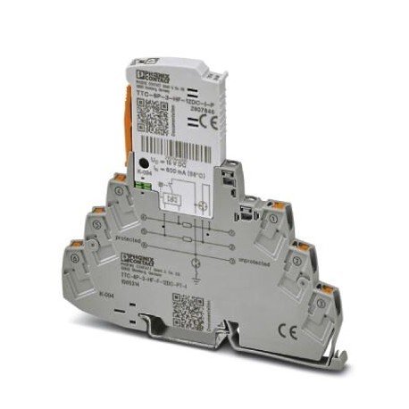 Phoenix contact TTC-6P-3-HF-F-12DC-PT-I Surge protection, consisting of protective plug and base ele..