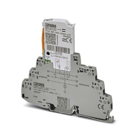 Phoenix contact TTC-6P-1X2-F-24DC-UT-I Surge protection, consisting of protective plug and base elem..