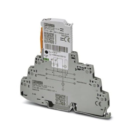 Phoenix contact TTC-6P-2X1-F-24DC-UT-I Surge protection, consisting of protective plug and base elem..