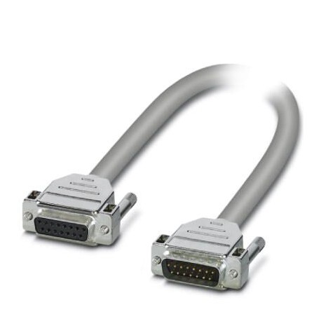 PHOENIX CONTACT CABLE-D15SUB/B/S/HF/S/ 1,0M CABLE-D15SUB/B/S/HF/S/ 1,0M 1066600 PHOENIX CONTACT Assembled, shielded, halogen-free round cable connection..