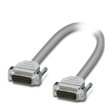 Phoenix contact CABLE-D15SUB/S/S/HF/S/ 3,0M Assembled, shielded, halogen-free round cable connection..
