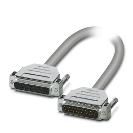Phoenix contact CABLE-D25SUB/B/S/HF/S/ 1,0M Assembled, shielded, halogen-free round cable connection..