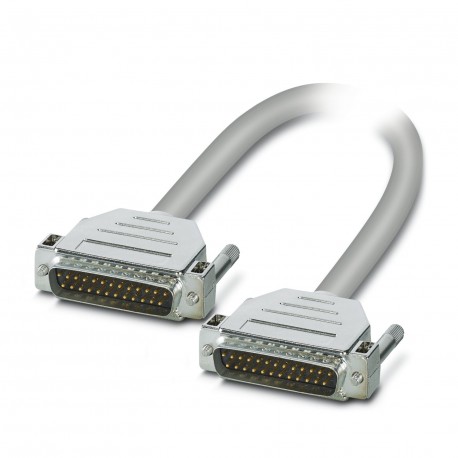 Phoenix contact CABLE-D25SUB/S/S/HF/S/ 1,0M Assembled, shielded, halogen-free round cable connection..