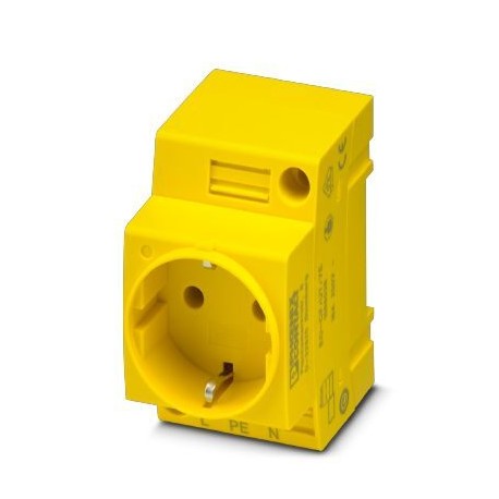 Phoenix contact EO-CF/UT/YE Socket, Pin connector pattern type CF, yellow, for mounting on a DIN rai..
