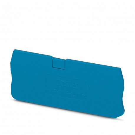 Phoenix contact D-ST 2,5-QUATTRO BU End cover, length: 72,2 mm, width: 2.2 mm, height: 29,1 mm, colo..