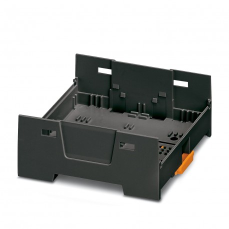 Phoenix contact EH 70 F-B/ABS-PC BK9005 DIN rail housing, Lower housing part with base latch, flat d..