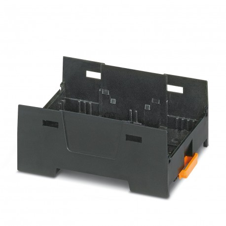 Phoenix contact EH 52,5 F-B/ABS-PC BK9005 DIN rail housing, Lower housing part with base latch, flat..