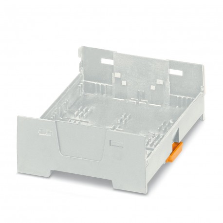 Phoenix contact EH 90 F-B/ABS-PC GY7035 DIN rail housing, Lower housing part with base latch, flat d..