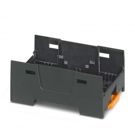 Phoenix contact EH 45 F-B/ABS-PC BK9005 DIN rail housing, Lower housing part with base latch, flat d..