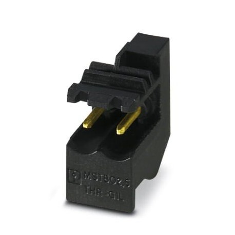 Phoenix contact MSTBO 2,5/ 2-G1L THRR32 BK AU PCB headers, number of positions: 2, pitch: 5 mm, colo..