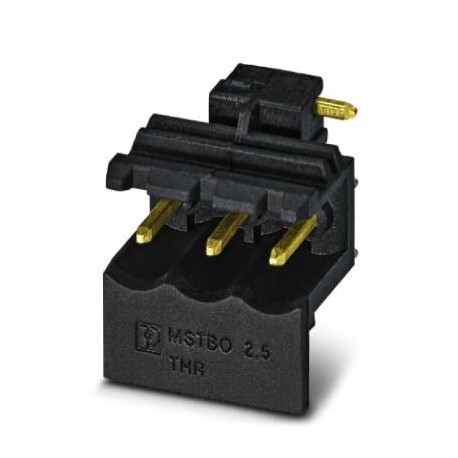 Phoenix contact MSTBO 2,5/ 3 G1R THRR44 BK AU PCB headers, number of positions: 3, pitch: 5 mm, colo..