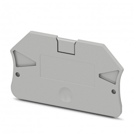 Phoenix contact D-PTV 2,5 End cover, length: 50.8 mm, width: 2.2 mm, height: 35,3 mm, color: gray