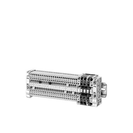 Siemens 8WA8855-2AY inscription label, front, horizontal and vertical, terminal width: 6 mm, H: 10 mm, white