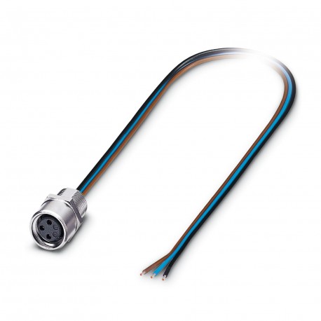 Phoenix contact SACC-E-M 8FS-3CON-M8/2,0 Flush-type connector, 3-position, Socket, straight, M8, Fro..