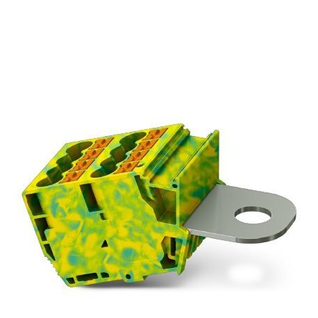Phoenix contact AGK PT 8X6/M10 GNYE Pick-off terminal block, nom. voltage: 1000 V, nominal current: ..