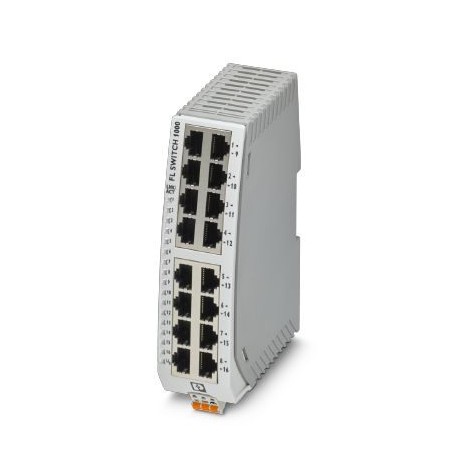 Phoenix contact FL SWITCH 1016N Narrow Ethernet switch, sixteen RJ45 ports with 10/100 Mbit/s on all..