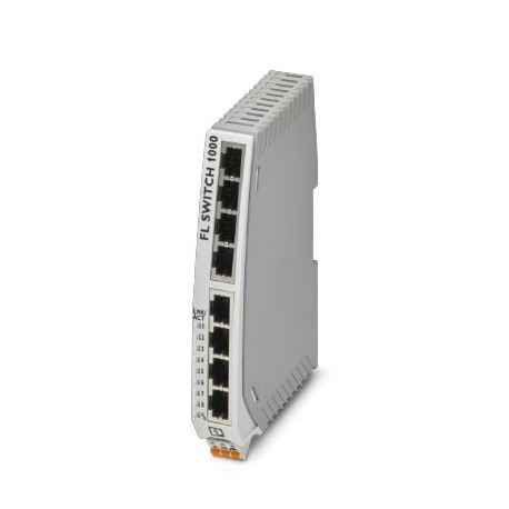 Phoenix contact FL SWITCH 1008N Narrow Ethernet switch, eight RJ45 ports with 10/100 Mbit/s on all p..