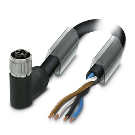 Phoenix contact SAC-4P-10,0-110/M12FRT Power cable, 4-position, PVC, black-gray RAL 7021, Socket ang..