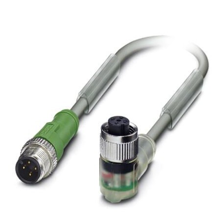 Phoenix contact SAC-4P-M12MS/ 5,0-810/FR-3LR Sensor/actuator cable, 4-position, PUR halogen-free, we..