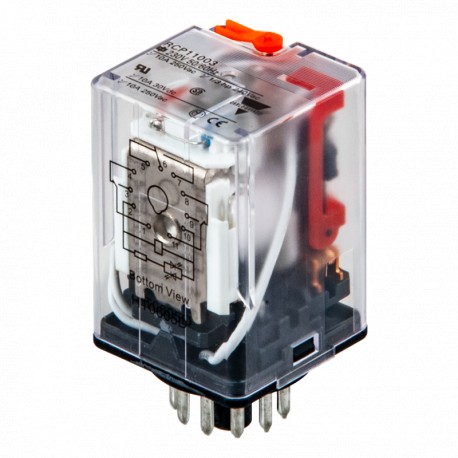 Carlo-gavazzi RCP11003115/120VAC CARLO GAVAZZI Relay industrial plug-in RCP to base undecal 3 contacts, Amperage 10 A, Vol..