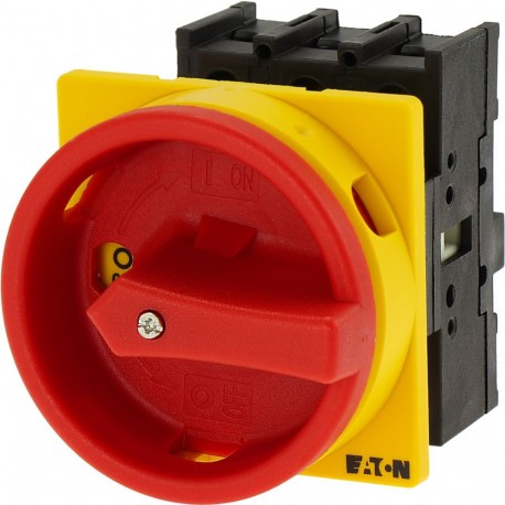 EATON - MOELLER P1-32/E/SVB P1-32/E/SVB 110198 Y7-110198 EATON ELECTRIC Main switch, 3 pole, 32 A, Emergency-Stop function, flush mounti..