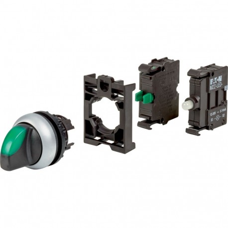EATON - MOELLER M22-WRLK-G-K10LED-BVP M22-WRLK-G-K10LED-BVP 110924 Y7-110924 EATON ELECTRIC Selector switches 1 N/O with thumb grip, complete devi..