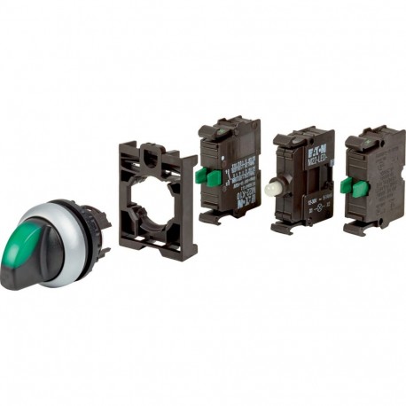 EATON - MOELLER M22-WRLK3-G-2K10LED-BVP M22-WRLK3-G-2K10LED-BVP 110925 Y7-110925 EATON ELECTRIC Selector switches 2 N/O with thumb grip, complete de..