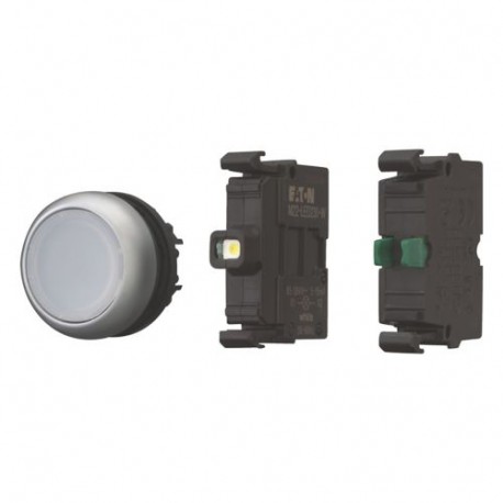 EATON - MOELLER M22-DL-W-K10LED-BVP M22-DL-W-K10LED-BVP 110931 Y7-110931 EATON ELECTRIC Illuminated pushbutton actuators, complete device