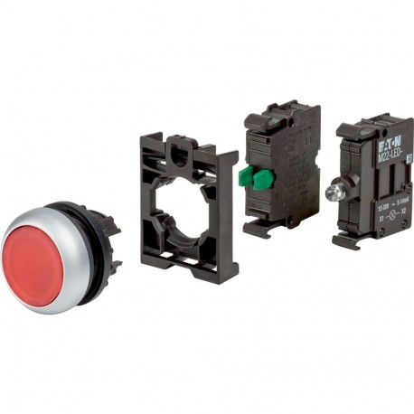 EATON - MOELLER M22-DL-R-K10LED-BVP M22-DL-R-K10LED-BVP 110932 Y7-110932 EATON ELECTRIC Illuminated pushbutton actuators, complete device