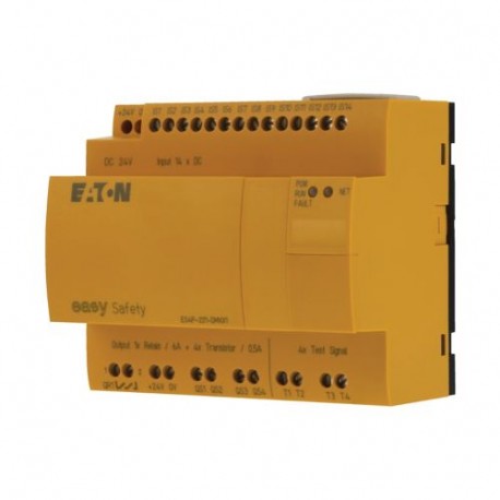 Eaton-moeller ES4P-221-DMXX1 Y7-111016 EATON ELECTRIC Safety relay, 24 V DC, 14DI, 4DO-Trans, 1DO relay, display, e..