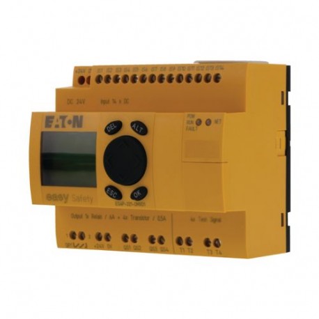 Eaton-moeller ES4P-221-DMXD1 Y7-111017 EATON ELECTRIC Safety relay, 24 V DC, 14DI, 4DO-Trans, 1DO relay, display, e..