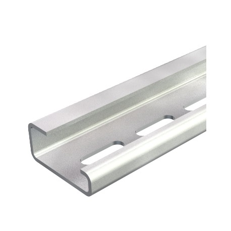 Obo-bettermann 2064 GTPL 2M OBO BETTERMANN Carrier rail perforated, 2000x32x15, Electrogalvanised, transparently pa..