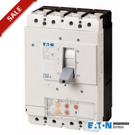 Eaton-moeller LZMN3-4-VE400/250-I EATON ELECTRIC Circuit-breaker, 4 p, 400A, 250A, in 4th pole