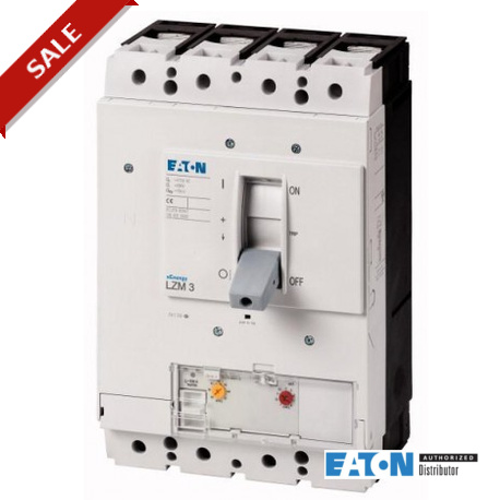 Eaton-moeller LZMN3-4-A400/250-I EATON ELECTRIC Circuit-breaker, 4 p, 400A, 250A, in 4th pole