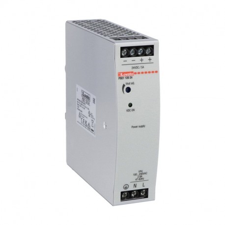 Lovato-electric PSE112024 LOVATO Single-phase power supply compact version for fixing in GUIDE DIN 5A 24VDC