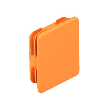 OBO BETTERMANN MS4141 EK MS 41 EDK OR 1122906 OBO BETTERMANN End cap for profile rail MS 41, 41x41mm, Pastel orange, 2003, Polyethyle..