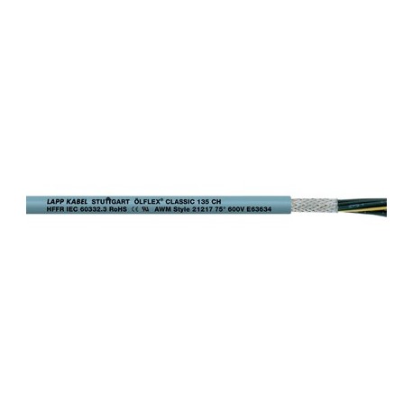 LAPP 1123203 1123203 ÖLFLEX CLASSIC 135 CH 4G0,5 LAPP ÖLFLEX CLASSIC 135 CH 4G0,5