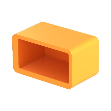 Obo-bettermann CM3518 SK OBO BETTERMANN Protective cap for model 1268, 38,6x21,6x16, Pastel orange, 2003, Polyethyl..