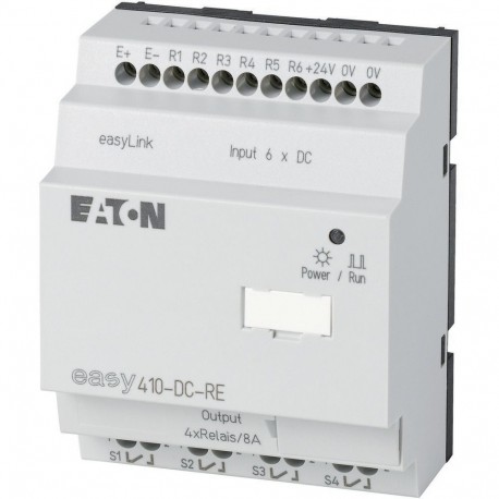 Eaton-moeller EASY410-DC-RE 0004560802 EATON ELECTRIC I/O expansion, 24 V DC, 6DI, 4DO relays, easyLink