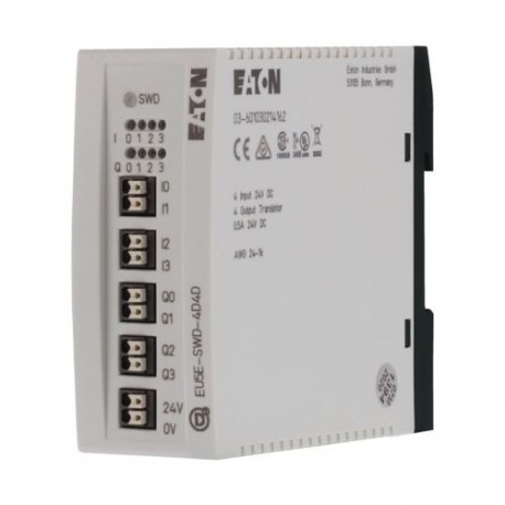Eaton-moeller EU5E-SWD-4D4D Y7-116382 EATON ELECTRIC I/O module, SmartWire-DT, 24 V DC, 4DI, 4DO-Trans, 0.5A