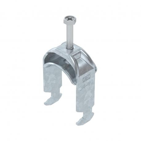 Obo-bettermann BS-H1-M-40 FT OBO BETTERMANN Clamp clip 2056 H-foot, 1-fold, metal pressure sleeve, FT