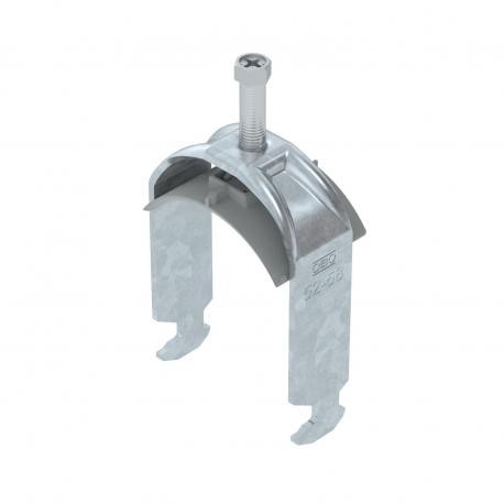 Obo-bettermann BS-H1-K-58 FT OBO BETTERMANN Clamp on single H-base profile, plastic half-rod, FT 2.5 mm M8 52-58 mm