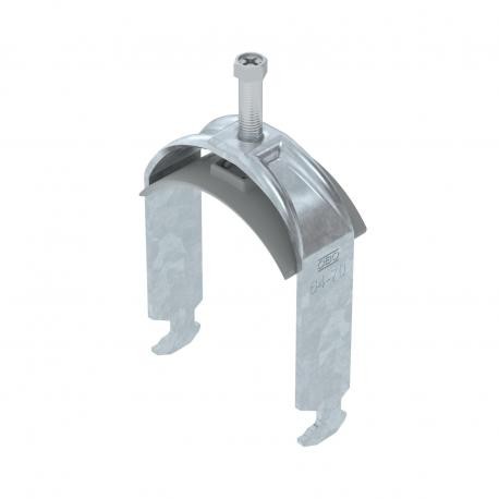 Obo-bettermann BS-H1-K-70 FT OBO BETTERMANN Clamp on single H-base profile, plastic half-rod, FT 2.5 mm M8 64-70 mm