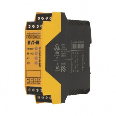 Eaton-moeller ESR5-NO-31-24VAC-DC Y7-118702 EATON ELECTRIC Safety relay emergency stop/protective door, 24VDC/AC, 3..