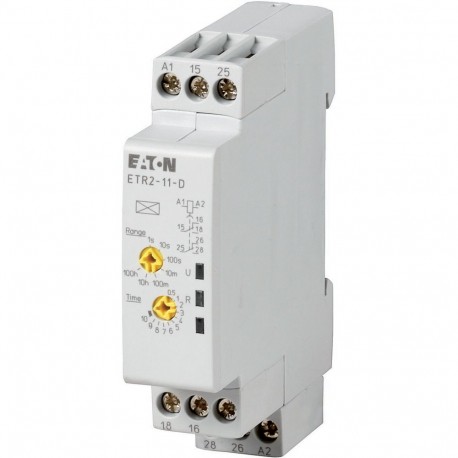 Eaton-moeller ETR2-12-D Y7-119427 EATON ELECTRIC Timing relay, 2W, 0.05s-100h, off-delayed, 24-240VAC 50/60Hz, 24-4..